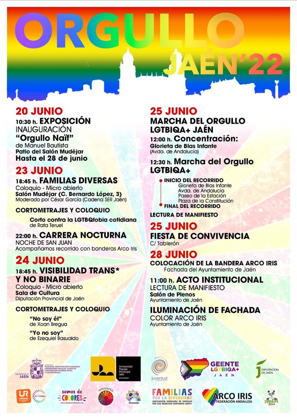 Haga click para ampliar imagen: Programa Orgullo Jaén 2022