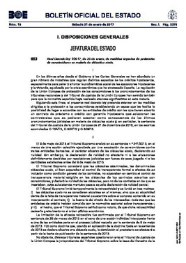 Real Decreto-ley 1/2017