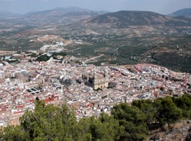 Haga click para ampliar imagen: Vista de Jaén desde la Cruz