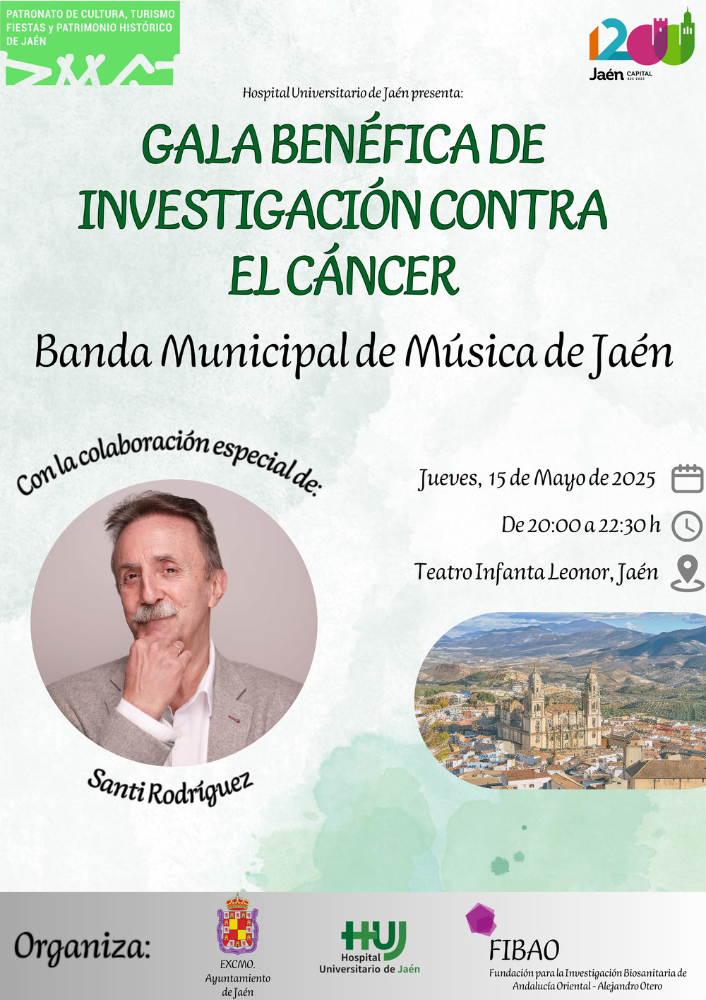 Gala benfica de investigacin contra el cncer, con la Banda Municipal de Msica Jan