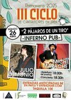 Haga click para ampliar imagen: III Ciclo de Cantautores de Jan. Concierto de 2 Pjaros de un tiro: Julio Demonio y Michi Mapache