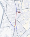 Corte de trfico en calle Madre de Dios