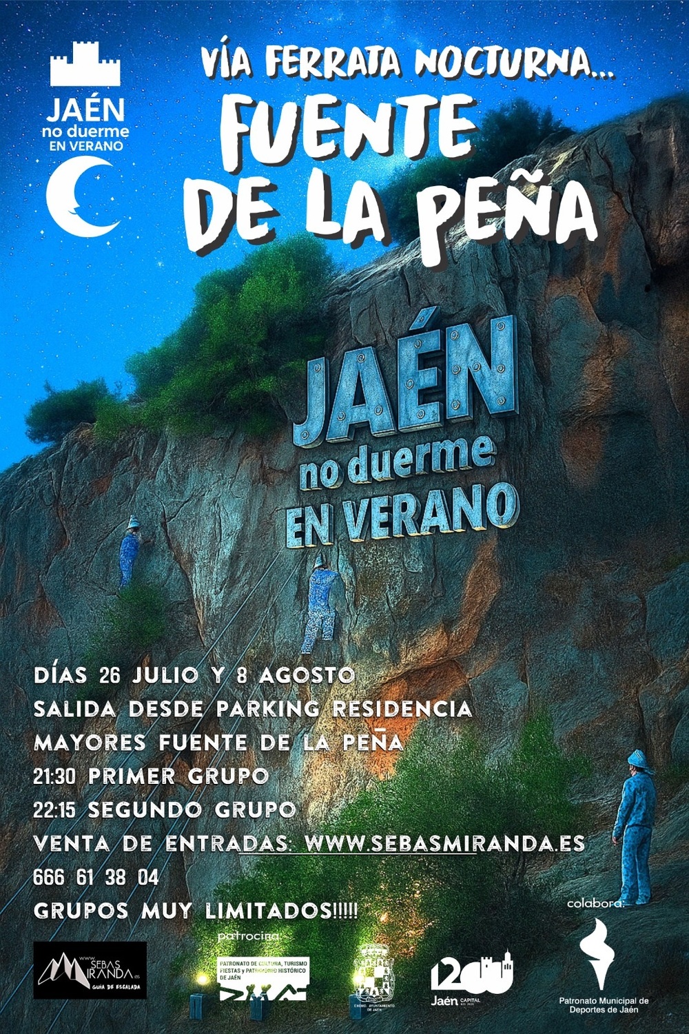 Via Ferrata nocturna Fuente de la Pea