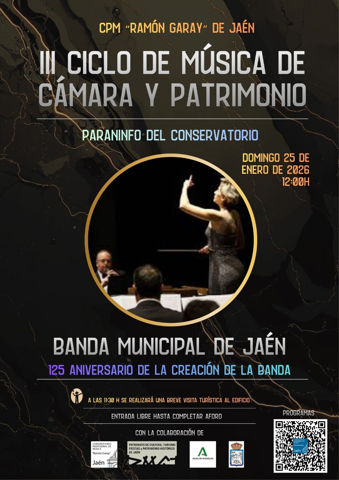Haga click para ampliar imagen: III Ciclo de M�sica de C�mara y Patrimonio: Concierto inaugural de la Banda Municipal de Ja�n