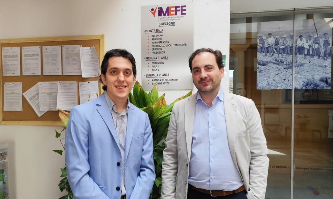 Foto archivo concejal de Empleo e Imefe y gerente