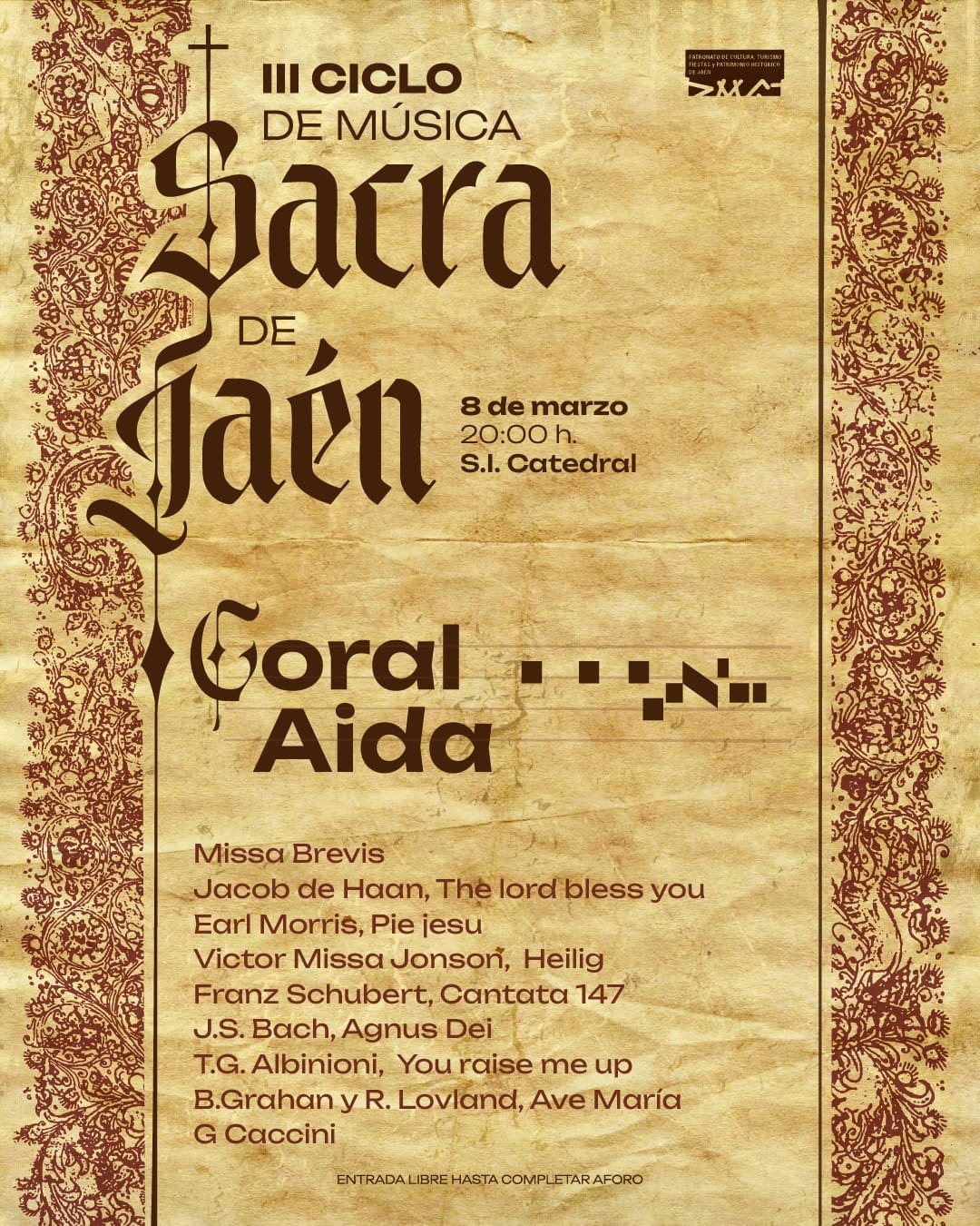 Haga click para ampliar imagen: III Ciclo de M�sica Sacra Coral A�da