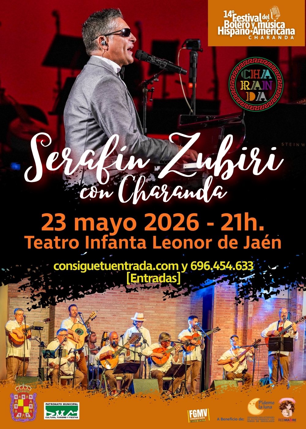Haga click para ampliar imagen: 14 Festival del Bolero y M�sica Hispanoamericana. Seraf�n Zubiri con Charanda