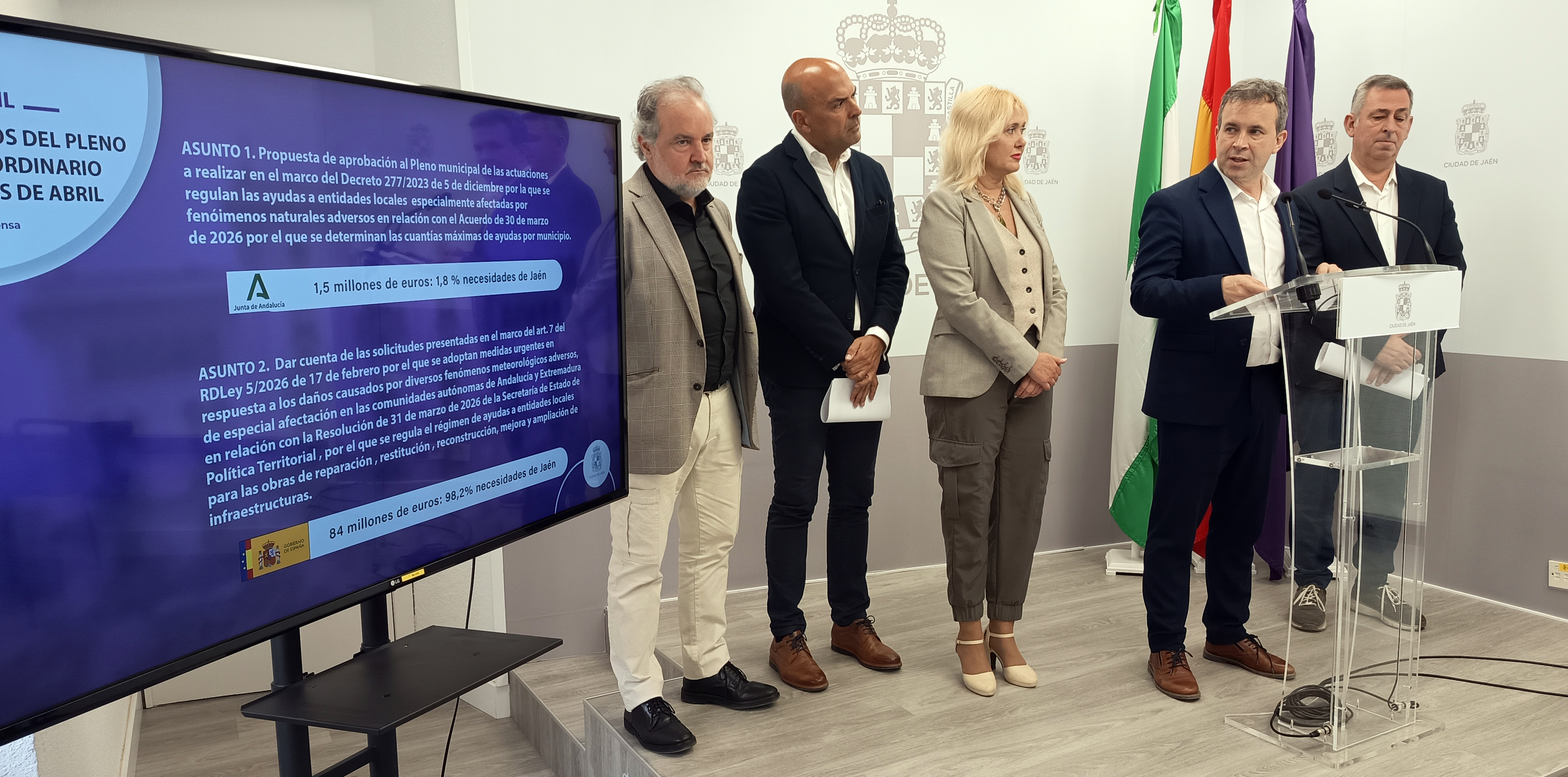 Fotograf�a informaci�n pleno extraordinario Ayudas Borrascas