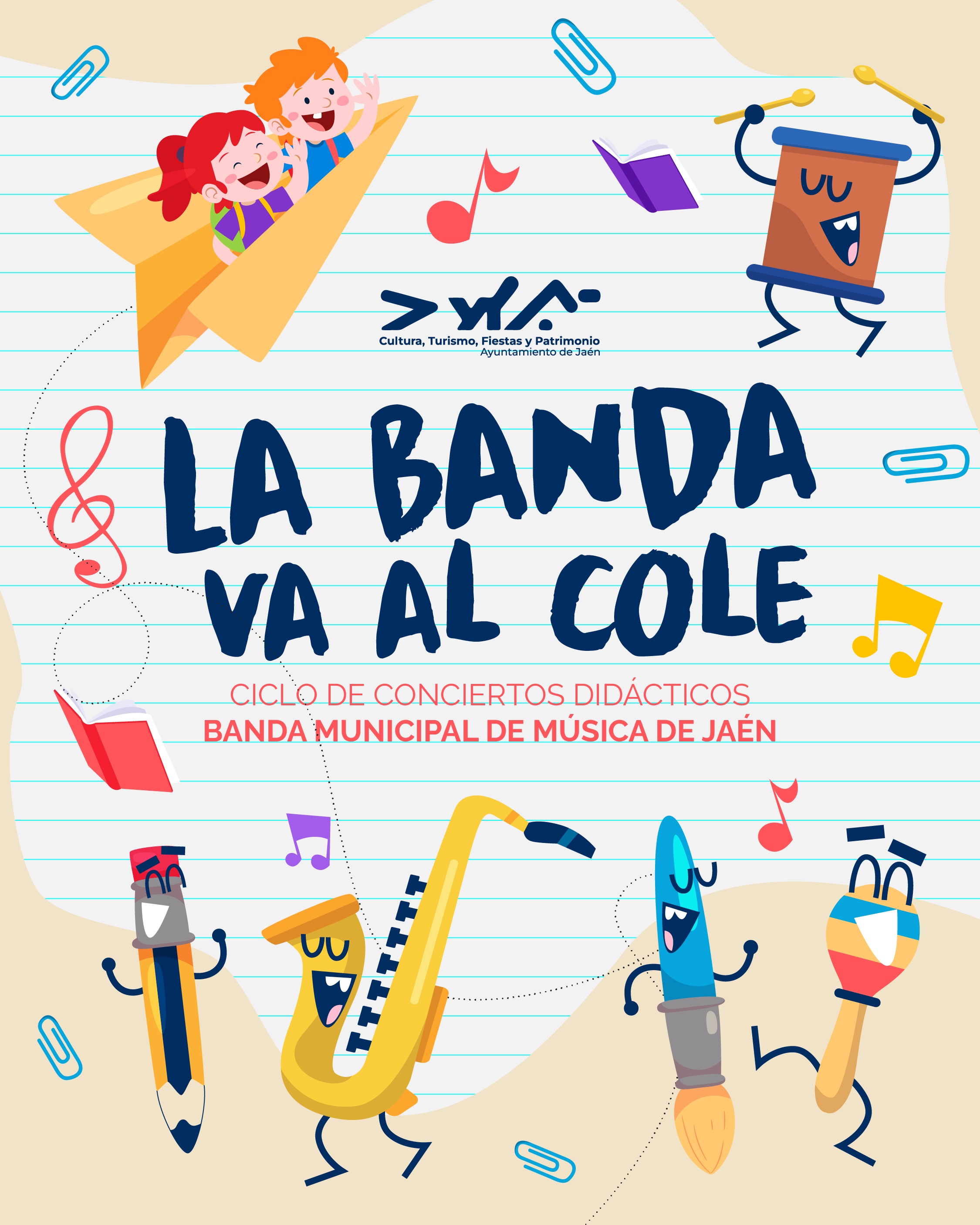 Haga click para ampliar imagen: Ciclo de conciertos: La Banda va al cole