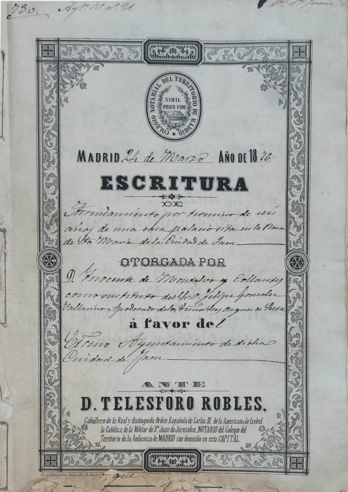 Foto documento del mes de agosto
