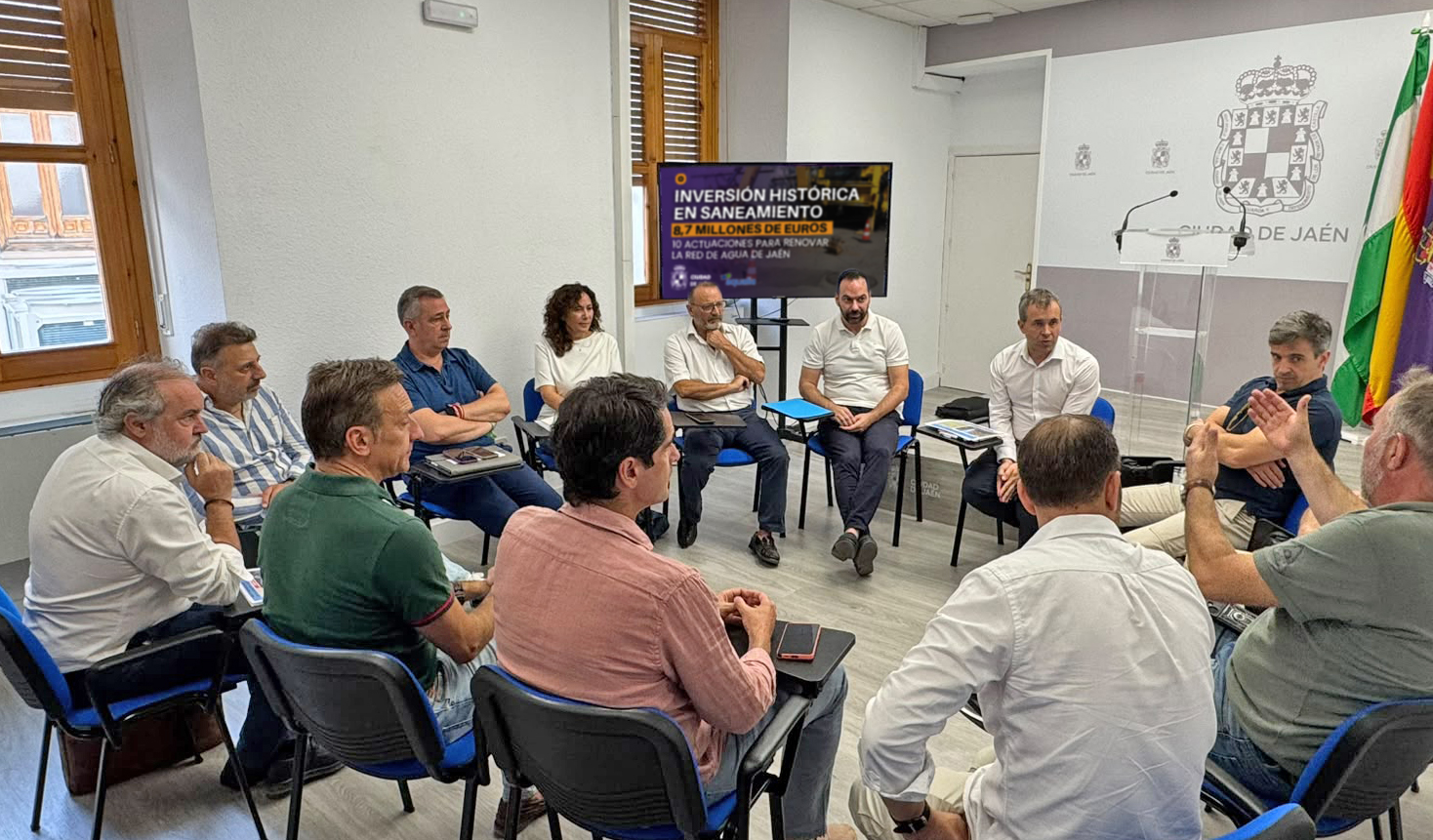 Fotograf�a Reuni�n con comerciantes
