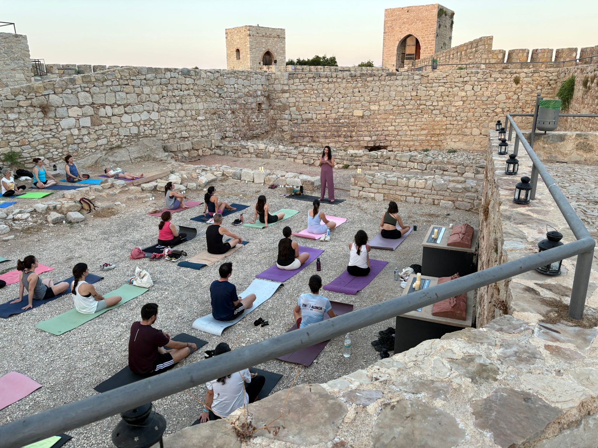 Yoga en Castillo archivo