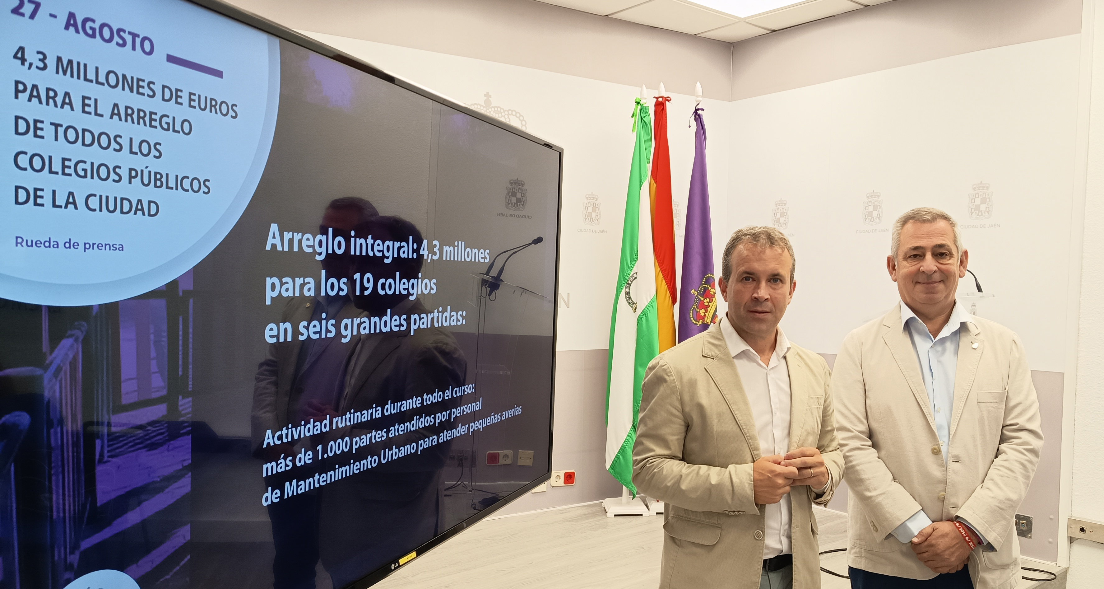 Alcalde sobre inversiones en colegios